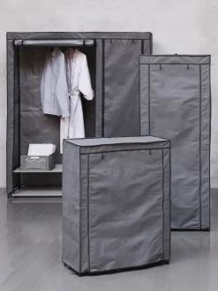 DAMHUSArmario DAMHUS 149x174 gris oscuro Burros Para Ropa|Burros Para Ropa