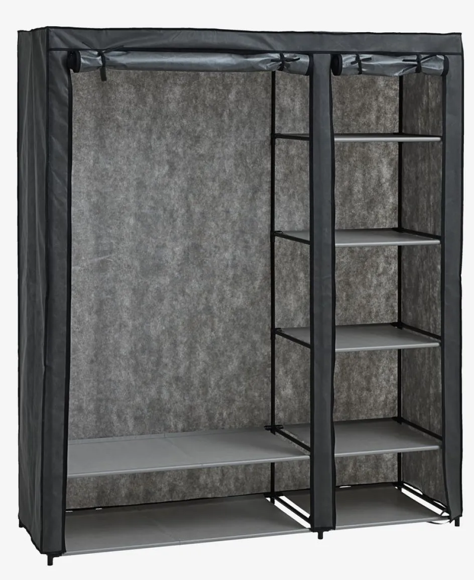 DAMHUSArmario DAMHUS 149x174 gris oscuro Burros Para Ropa|Burros Para Ropa