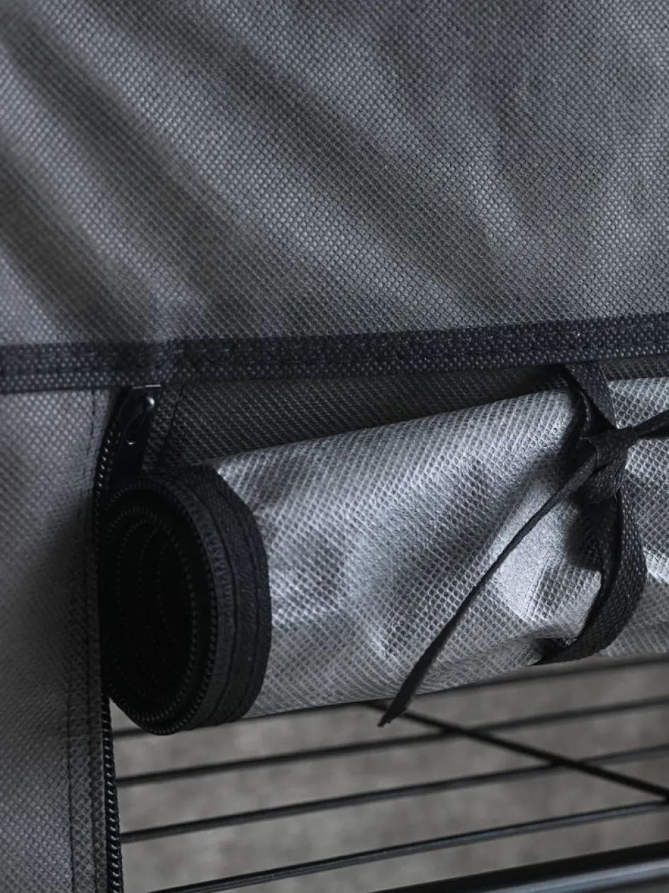 DAMHUSArmario DAMHUS 149x174 gris oscuro Burros Para Ropa|Burros Para Ropa