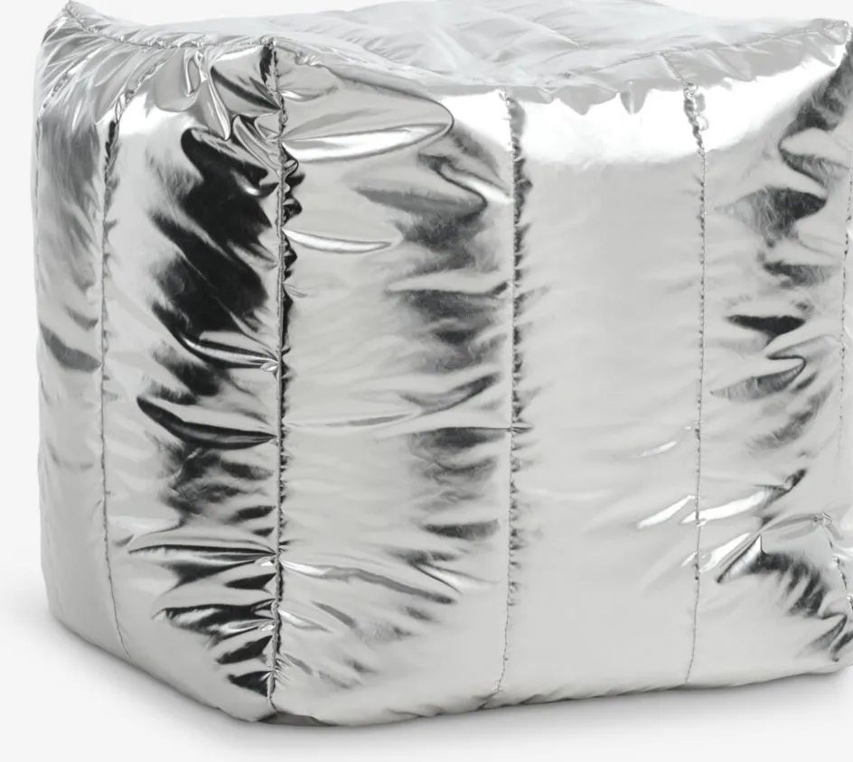 Hot DAVINDEPuf DAVINDE 40x45 plateado Pufs|Pufs