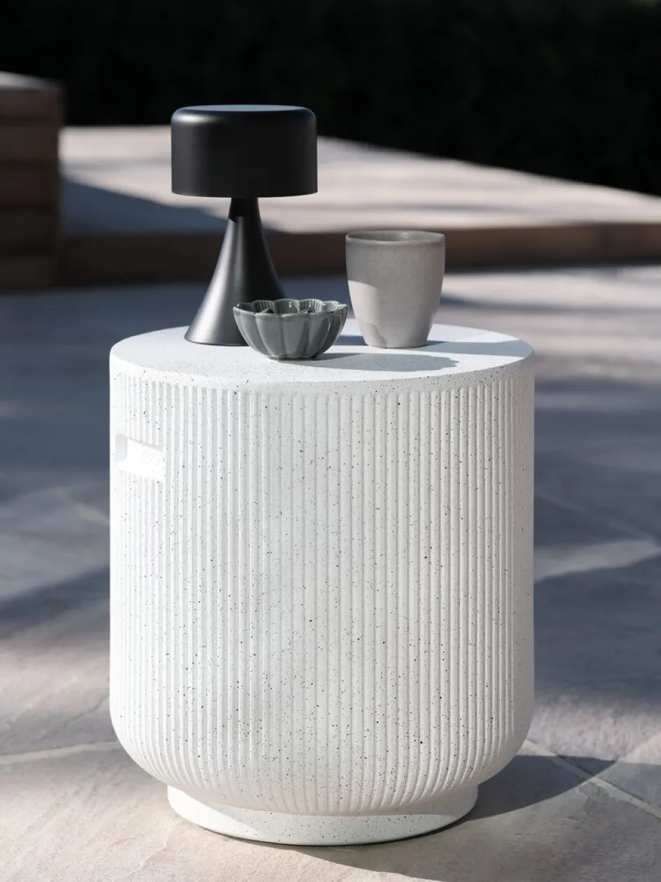 Sale DVERGFALKTaburete DVERGFALK Ø36xA39 blanco Decoración De Jardín