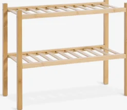 Best EGTVEDZapatero EGTVED 2 estantes apilable bambú Zapateros|Zapateros
