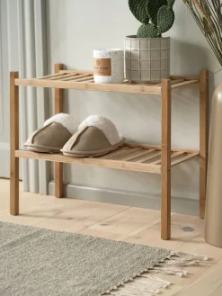 Best EGTVEDZapatero EGTVED 2 estantes apilable bambú Zapateros|Zapateros