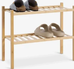 Best EGTVEDZapatero EGTVED 2 estantes apilable bambú Zapateros|Zapateros