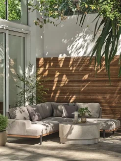 Clearance ELLEKILDESofá de exterior ELLEKILDE 5 plazas 4 estaciones topo Muebles De Jardín