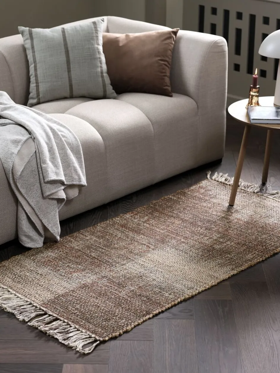 New ENGSYREAlfombra ENGSYRE 70x140 natural/berenjena Alfombras Pequeñas|Alfombras