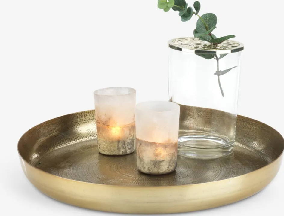Discount ERLINGBandeja decorativa ERLING Ø34xA4cm latón Accesorios Decoracion