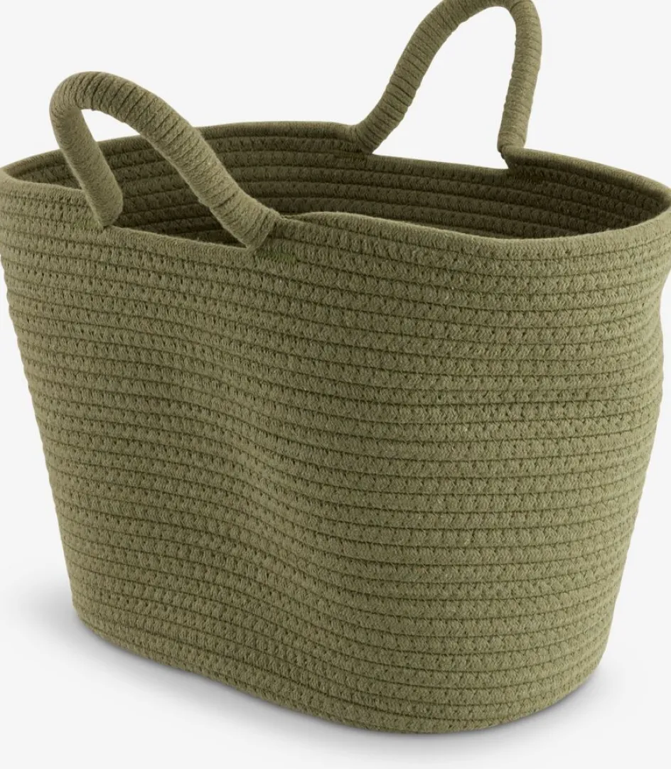 Clearance ESGECesta ESGE A30xL41xA30cm oliva oscuro Todas Las Cestas|Cestas Y Cajas