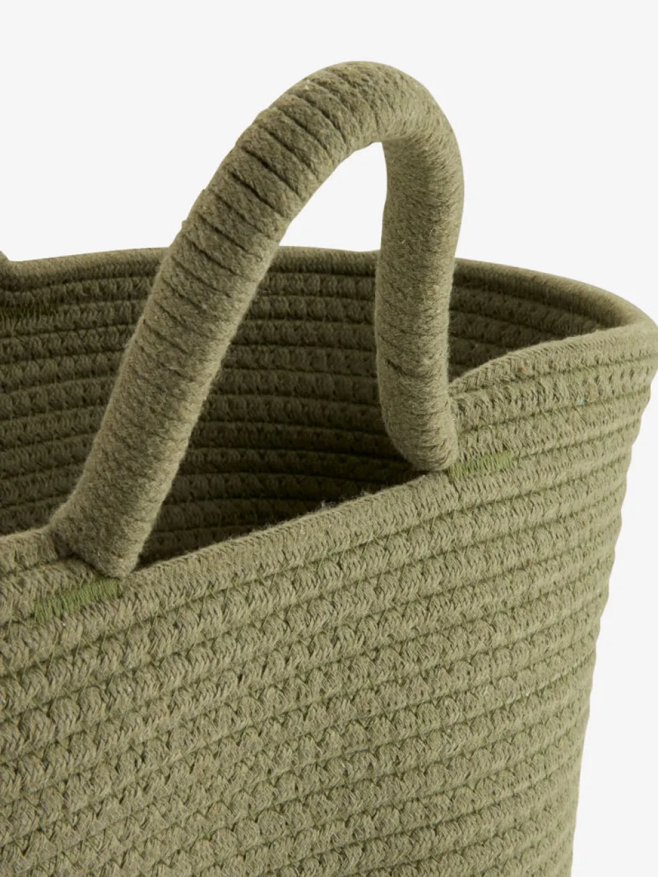 Clearance ESGECesta ESGE A30xL41xA30cm oliva oscuro Todas Las Cestas|Cestas Y Cajas