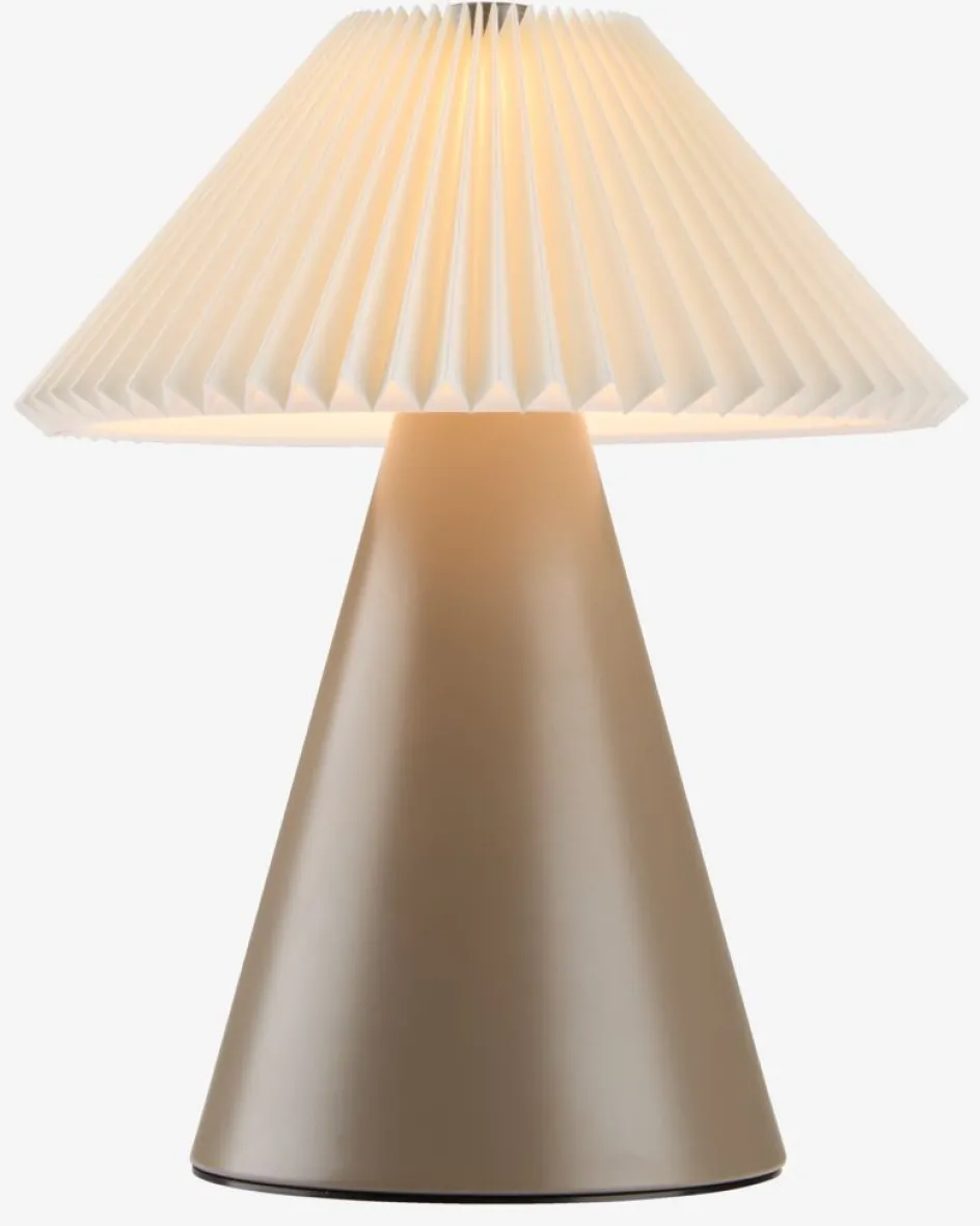 Outlet ESMUNDLámpara a pilas ESMUND 16xA21cm marrón/blanco temporizador Iluminación Decorativa