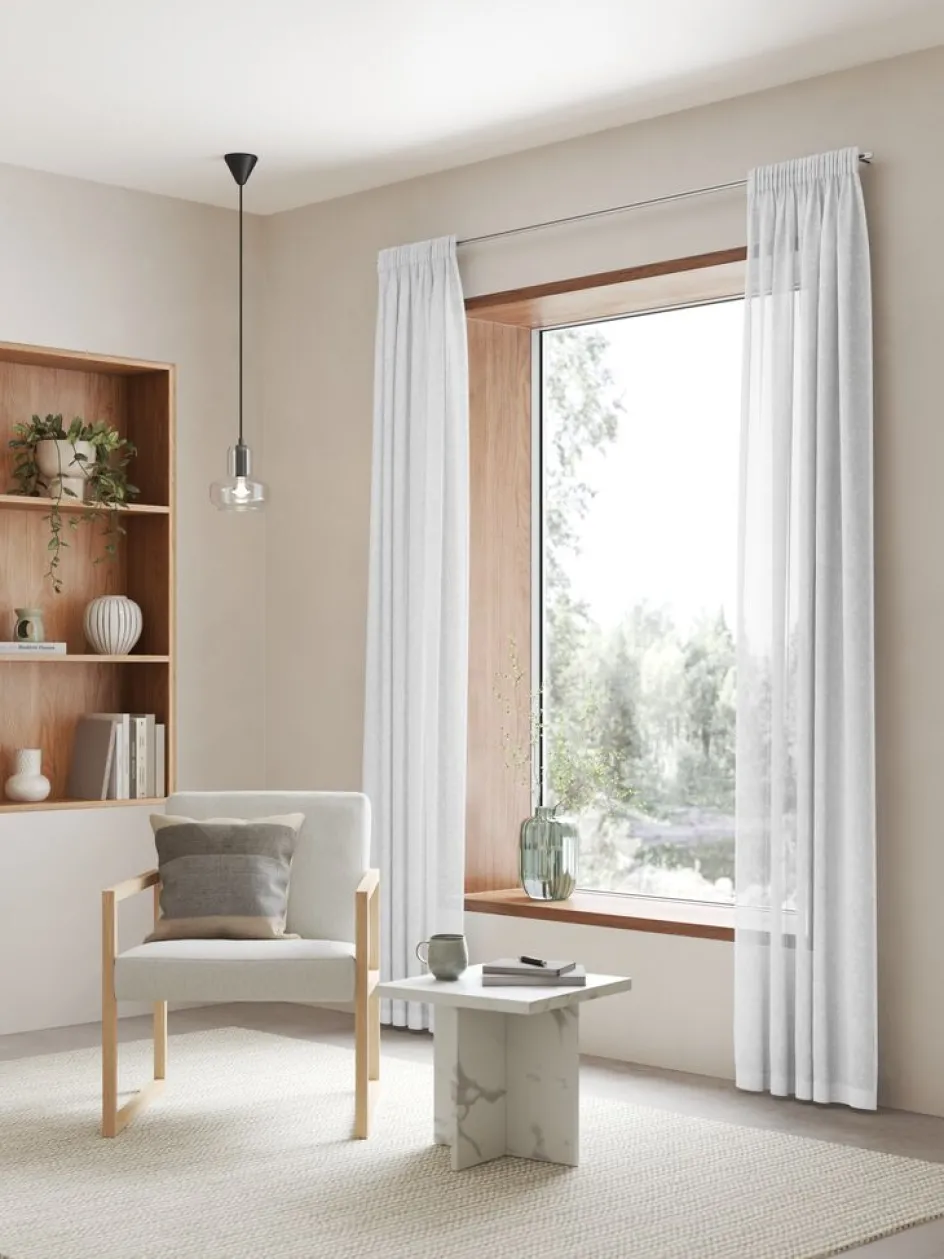 Outlet FEMUNDENCortina FEMUNDEN 1x140x245 blanco Cortinas Traslúcidas