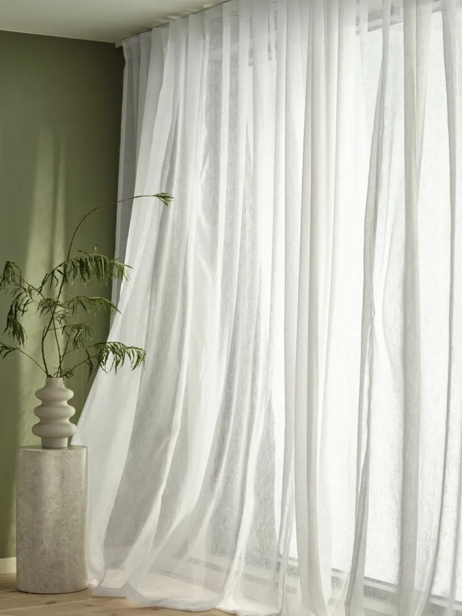 Outlet FEMUNDENCortina FEMUNDEN 1x140x245 blanco Cortinas Traslúcidas
