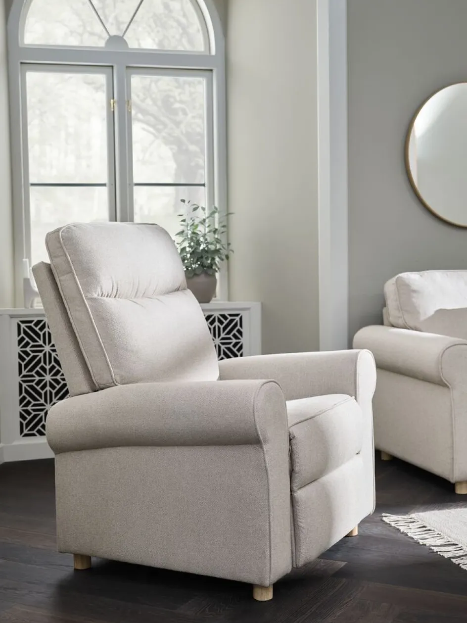 New FERRITSLEVSillón reclinable FERRITSLEV tela beis Sillones