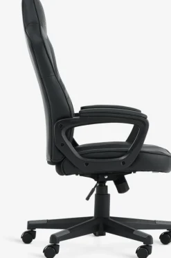 Discount FJELSTEDSilla gaming FJELSTED polipiel negro/gris Sillas De Oficina|Sillas Gaming