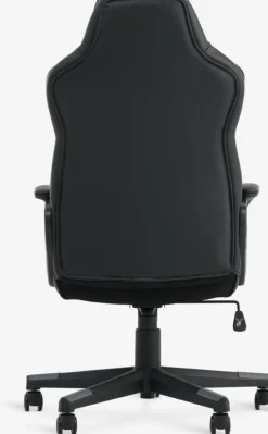 Discount FJELSTEDSilla gaming FJELSTED polipiel negro/gris Sillas De Oficina|Sillas Gaming