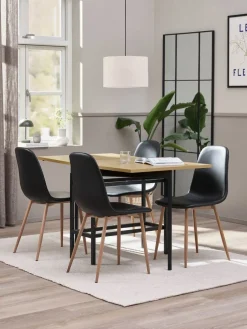 Discount FOLDINGBROMesa de comedor FOLDINGBRO 75x38/84/130 color roble cálido Mesas De Comedor