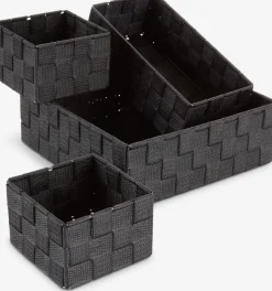 Best FOLKEJuego de cestas FOLKE 4 unidades negro Todas Las Cestas|Cestas Y Cajas
