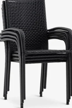 Discount FUGLEBJERGSilla apilable FUGLEBJERG negro Sillas De Jardín