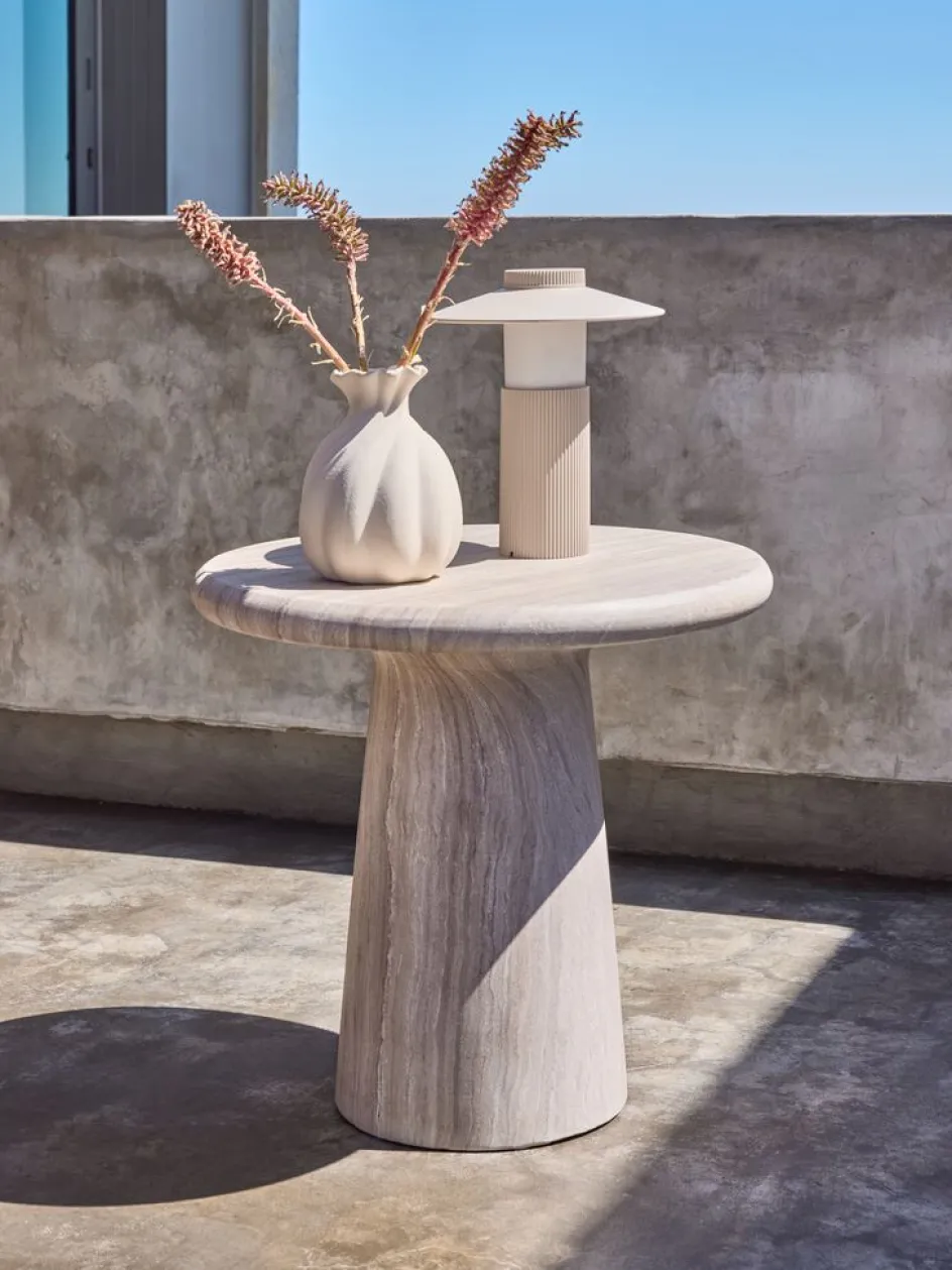 Outlet FUGLEKONGESoporte FUGLEKONGE Ø50xA48 travertino Decoración De Jardín