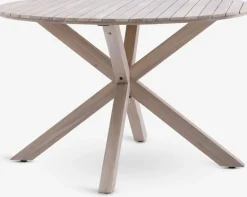 New FUGLSANDMesa de jardín FUGLSAND Ø120 madera dura Mesas De Jardín