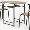 Discount GADSTRUPMesa GADSTRUP L92 + 2 GADSTRUP negro/roble salvaje natural Conjuntos De Comedor|Mesas De Comedor