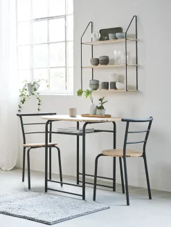 Discount GADSTRUPMesa GADSTRUP L92 + 2 GADSTRUP negro/roble salvaje natural Conjuntos De Comedor|Mesas De Comedor