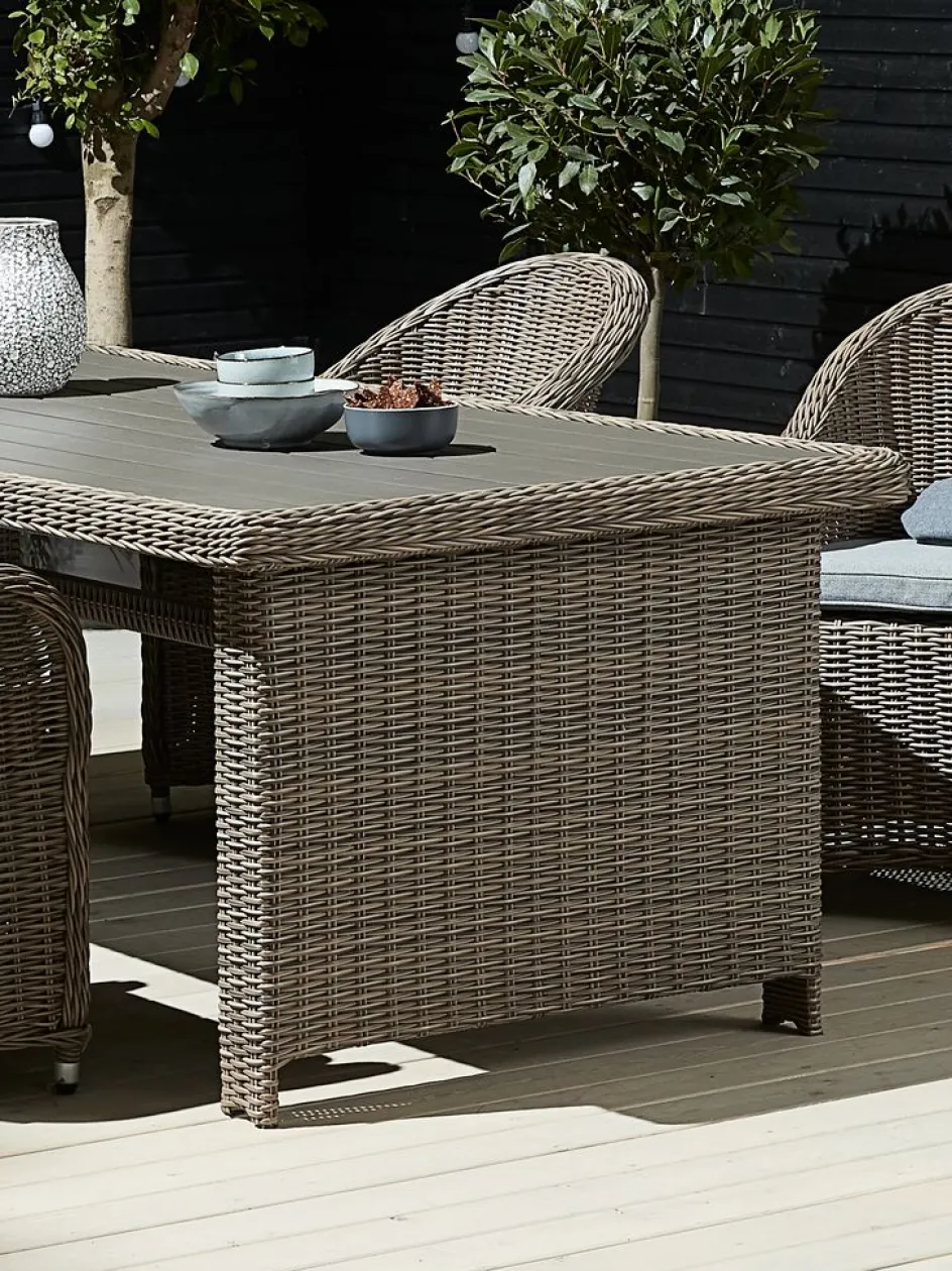 Discount GAMMELBYMesa de jardín GAMMELBY A100xL225 gris Mesas De Jardín