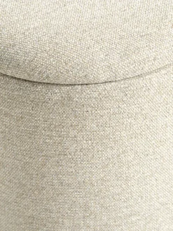 Hot GISLEVPuf GISLEV 65x36 con almacenaje tela arena Pufs|Pufs