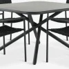 Best GOTHENBURG + TRILLEVALLENMesa GOTHENBURG L120 gris + 4 sillas TRILLEVALLEN negro Conjuntos Mesa Y Sillas De Jardín