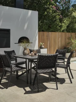 Discount GOTHENBURGMesa de jardín GOTHENBURG A120xL120 gris Mesas De Jardín