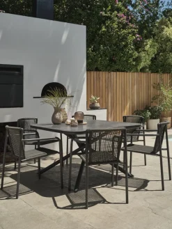 Discount GOTHENBURGMesa de jardín GOTHENBURG A120xL120 gris Mesas De Jardín