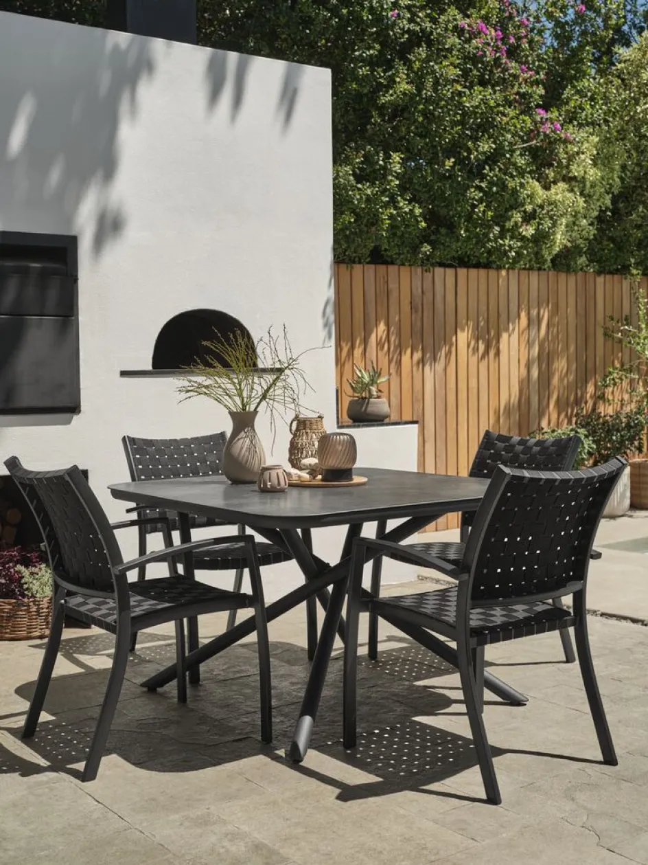 Discount GOTHENBURGMesa de jardín GOTHENBURG A120xL120 gris Mesas De Jardín