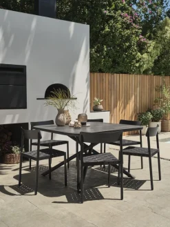 Discount GOTHENBURGMesa de jardín GOTHENBURG A120xL120 gris Mesas De Jardín