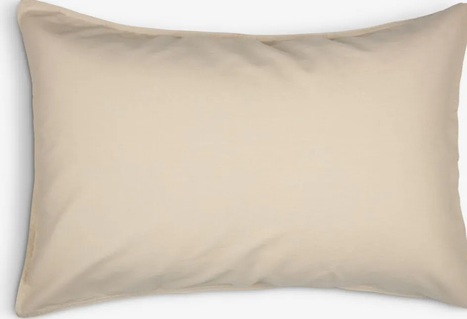 Discount GROGOLDFunda de almohada algodón lavado GRO 50x70/75 beis Fundas De Almohada