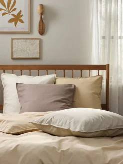 Discount GROGOLDFunda de almohada algodón lavado GRO 50x70/75 beis Fundas De Almohada