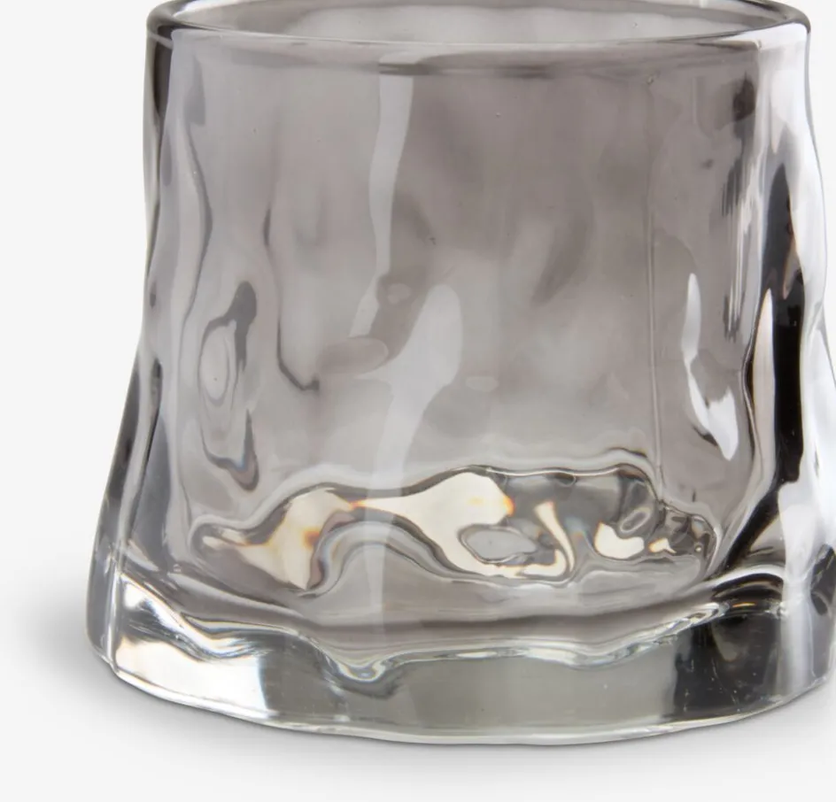 Clearance GUDMANPortavelas de velas pequeñas GUDMAN Ø8xA7cm gris Portavelas