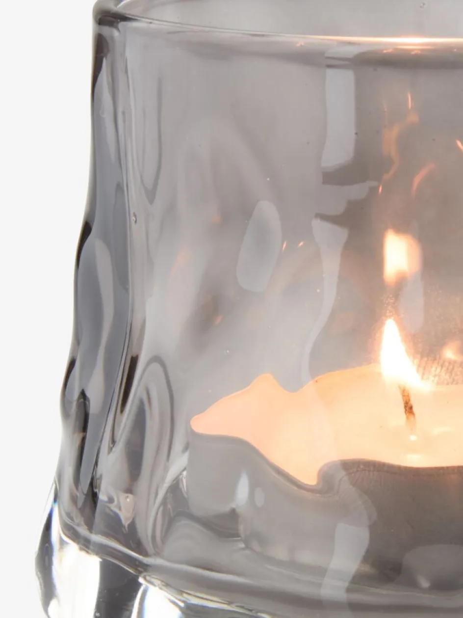 Clearance GUDMANPortavelas de velas pequeñas GUDMAN Ø8xA7cm gris Portavelas