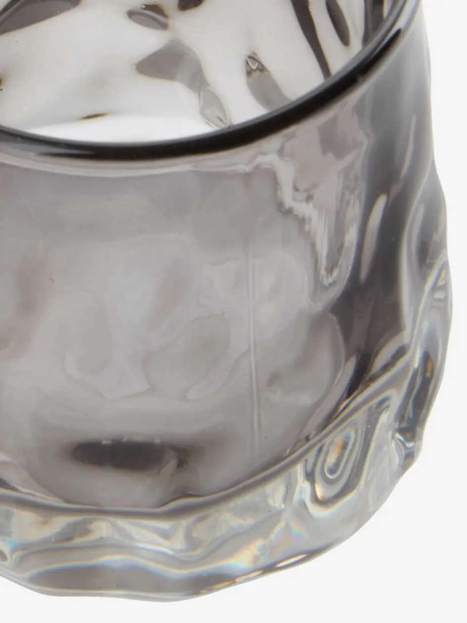 Clearance GUDMANPortavelas de velas pequeñas GUDMAN Ø8xA7cm gris Portavelas