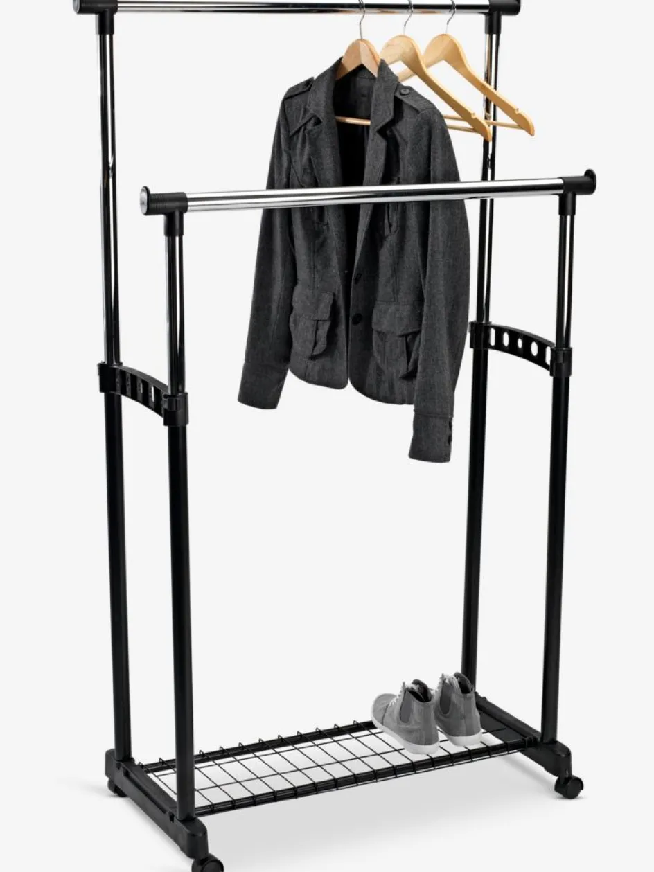 Clearance GUDMEBurro para ropa GUDME doble negro/cromo Burros Para Ropa|Burros Para Ropa