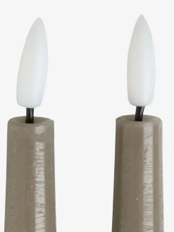 New GUDMUNDCandela LED GUDMUND A29cm gris 2 unidades Velas LED