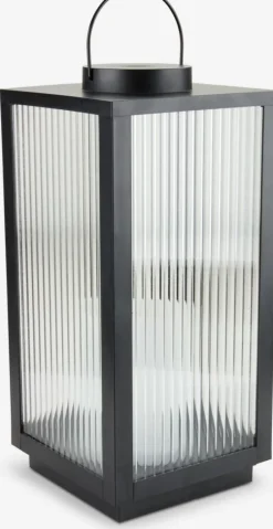 Outlet GULDSMEDFarol ULDSMED A22xL22xA48cm con LED negro Iluminación Exterior