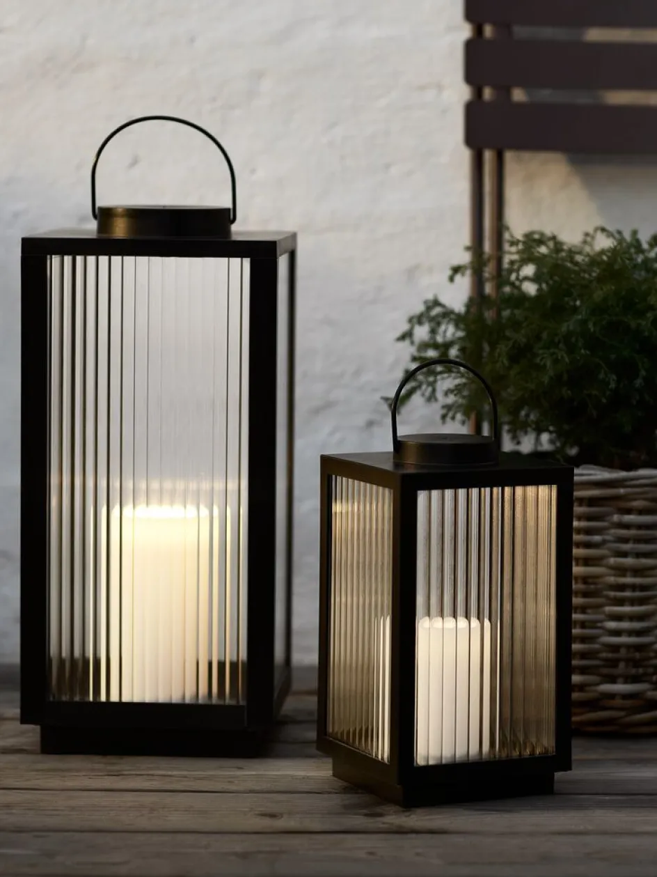 Outlet GULDSMEDFarol ULDSMED A22xL22xA48cm con LED negro Iluminación Exterior