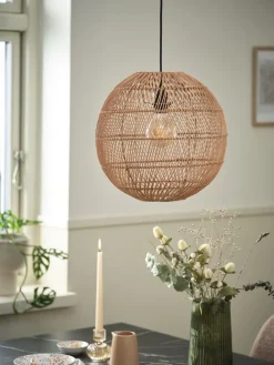 Discount HAAKONLámpara de techo HAAKON Ø35cm ratán Lámparas