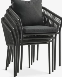 Clearance HAGEN + GILJAMesa HAGEN L160 + 4 sillas GILJA gris Conjuntos Mesa Y Sillas De Jardín