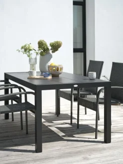 Best HAGENMesa de jardín HAGEN A92xL160 gris Mesas De Jardín