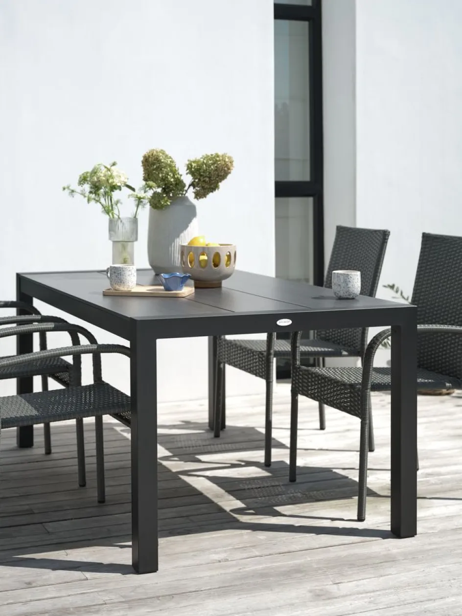 Best HAGENMesa de jardín HAGEN A92xL160 gris Mesas De Jardín