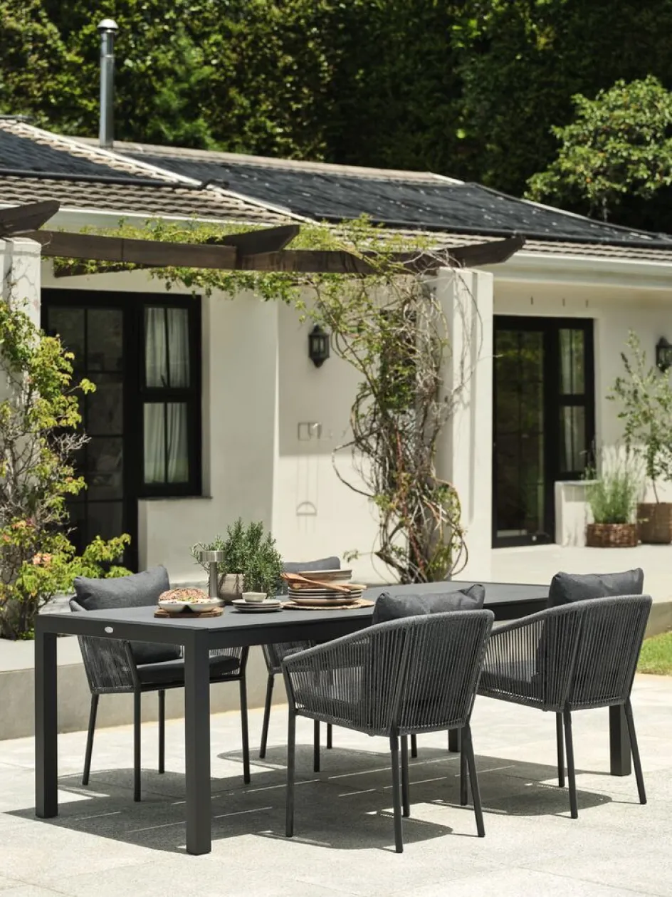 Clearance HAGENMesa de jardín HAGEN A100xL214 gris Mesas De Jardín