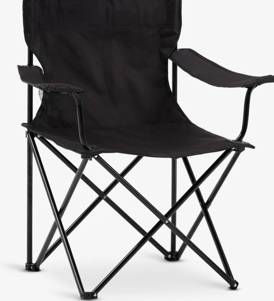 New HALDBAKKENSilla de camping HALDBAKKEN negro Sillas De Camping|Sillas De Jardín