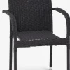 Outlet HALDBJERGSilla apilable HALDBJERG negro Sillas De Jardín