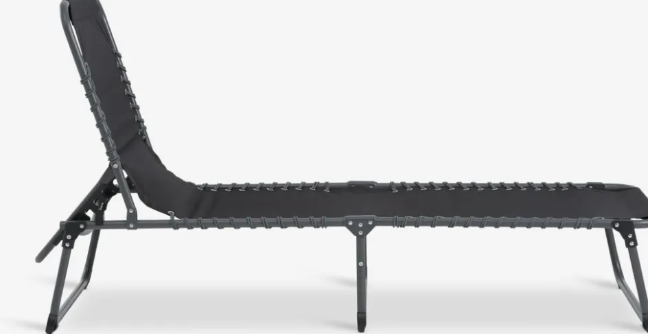 Online HALDENTumbona HALDEN A60xL189 negro Muebles De Jardín|Tumbonas